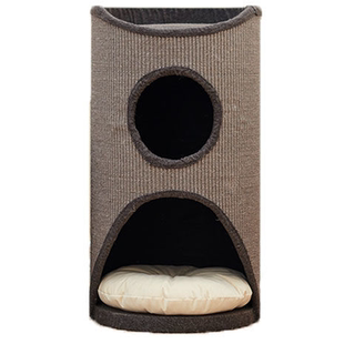 兽牌树洞猫窝冬季保暖封闭式安全感上下两层猫窝冬加厚冬日可拆洗