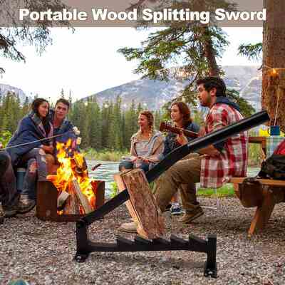 爆款劈柴器fire wood splitters挂壁式高碳钢木柴火分离机器