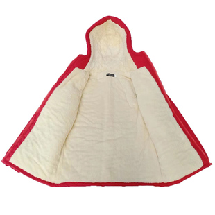 特厚羊羔毛加绒棉衣女加厚棉服女冬超厚中长款派克服女装棉袄外套