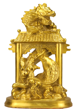 黄铜鲤鱼跃龙门招财保平安摆件