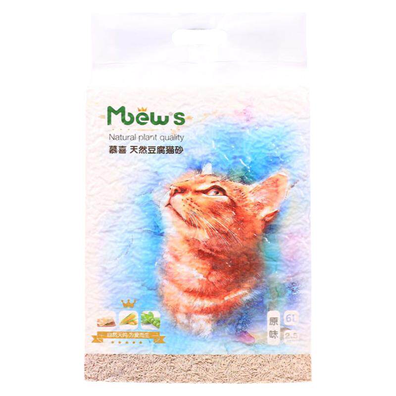 整箱2.4kg*6包猫砂慕喜豆腐猫砂