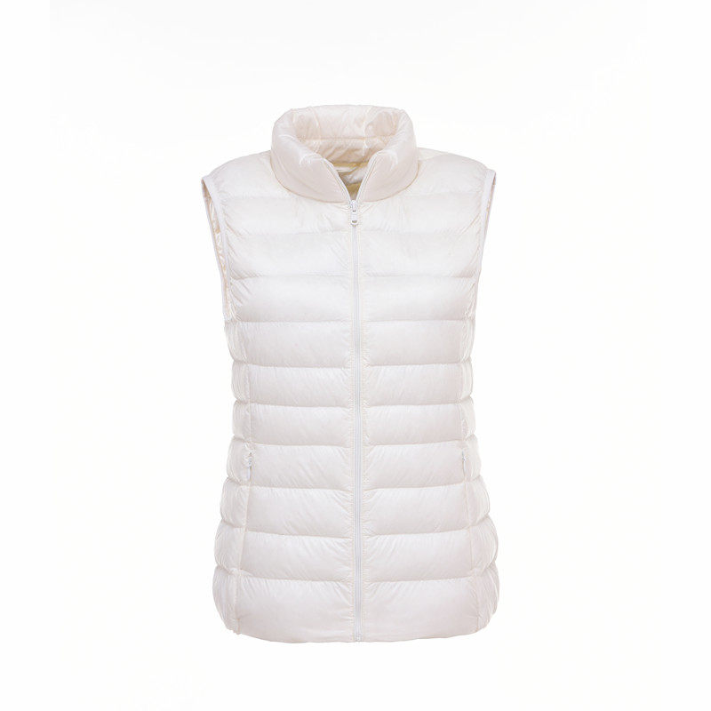 轻薄羽绒马甲女2025年新款短款立领秋冬大码背心坎肩马甲女冬外穿