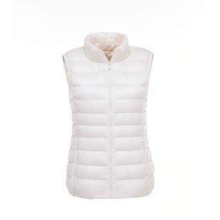 轻薄羽绒马甲女2025年新款短款立领秋冬大码背心坎肩马甲女冬外穿