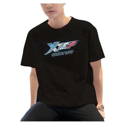 特步纯棉短袖t恤男2024夏季