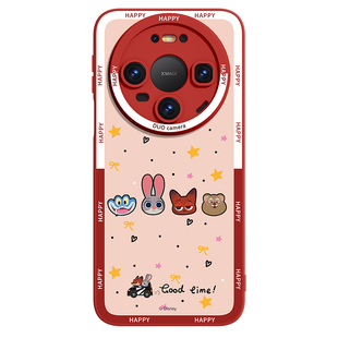 疯狂动物城适用华为Mate80手机壳红色mate80promax新年保护套镜头全包70pro外壳60液态硅胶50系列2025新款air