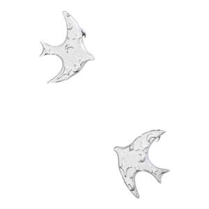 一寸十里星月飞鸟纯银耳环礼物