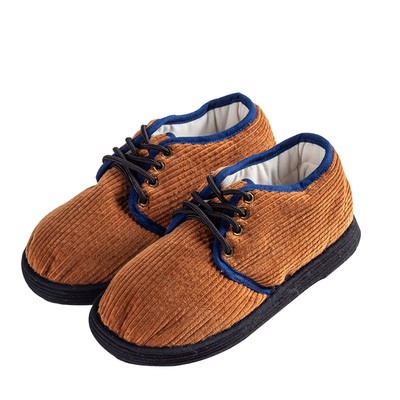 老北京手工冬季加厚保暖系带棉鞋