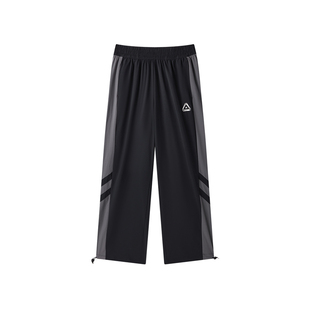 匹克梭织运动长裤男宽松休闲直筒裤运动裤潮流春季新款透气卫裤