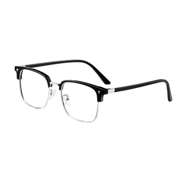 半框近视眼镜男款防蓝光可配度数高级感男痞帅镜框专业防辐射超轻