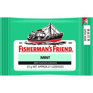 渔夫之宝英国特强薄荷味润喉糖强劲清新口气学生教师主播护嗓含片