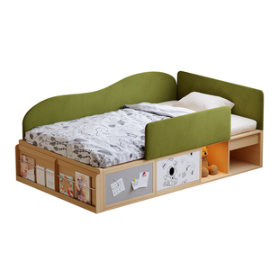 考拉森林儿童榻榻米床男孩女孩储物床带护栏儿童房小户型收纳床