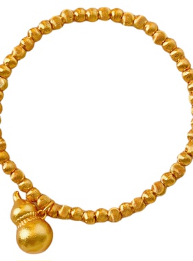 金色葫芦串珠手链巨好看手饰品