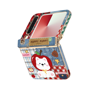 牛仔小狗2025新款秋冬适用华为purax手机壳高级感女款pura胖x典藏版保护壳皮中轴全包带挂绳外壳斜挎手提珍珠