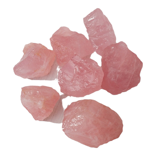 天然粉水晶原石摆件马粉粉晶碎石毛料矿石标本芙蓉石香薰扩香石