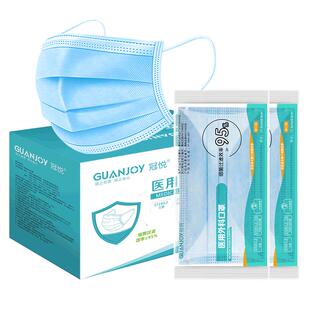 大脸可戴口罩女高颜值2025新款秋冬季医用外科一次性医疗专用黑色