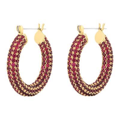 一眼沦陷，显白又百搭红宝石耳环