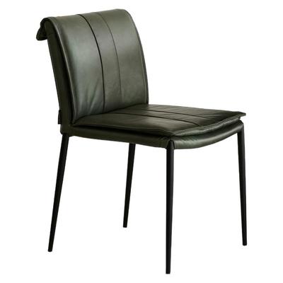 EVITAHome美式复古真皮吧台餐椅