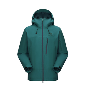 骆驼雨神巡洋舰冲锋衣男女三合一户外防水登山服绿色加绒加厚外套