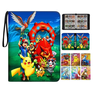 宝可梦九宫格卡册超大号皮质卡片收藏册比卡丘大容量四宫格收纳册