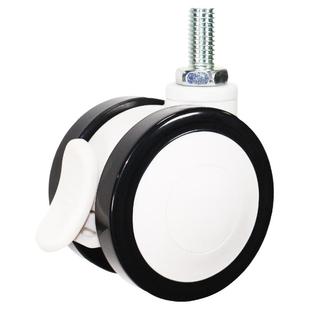 2寸2.5寸3寸丝杆平板医用仪器静音万向脚轮子小家具茶几推车轱辘