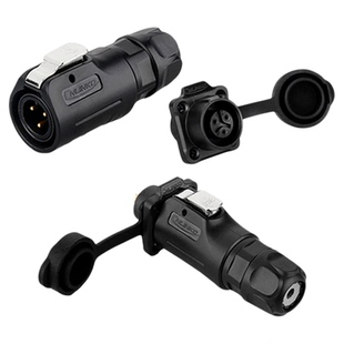 凌科LP12微小型航空插头插座3芯4芯5孔6 7 8芯IP68工业防水连接器