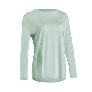 瑜伽服罩衫女春秋高级感宽松运动T恤 速干训练长袖上衣健身网球服