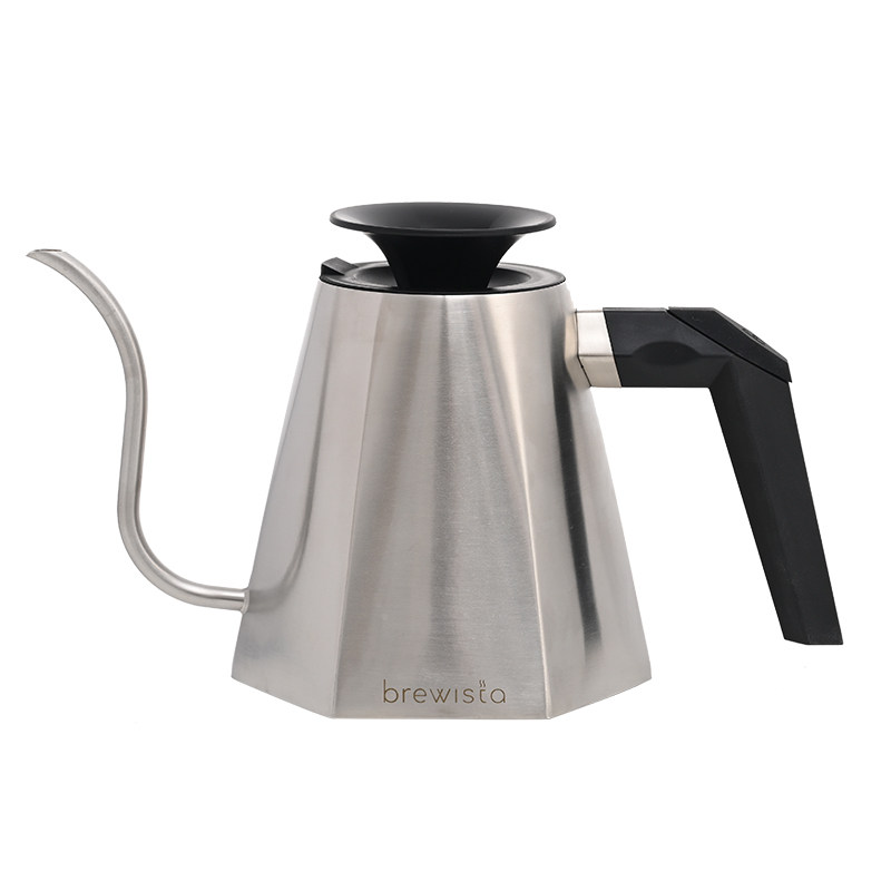Brewista手冲咖啡壶挂耳咖啡茶冲泡壶不锈钢滴滤式细长嘴壶0.8L