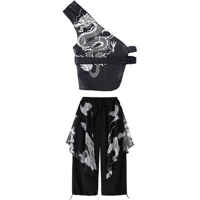 儿童国潮街舞武术元旦演出服套装