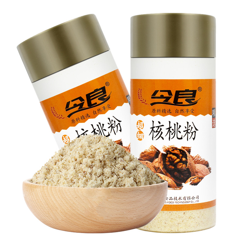今良核桃粉200g罐装超细纯粉核桃超细磨粉（核桃没有脱油磨粉）