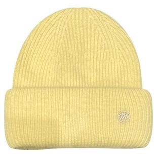 秋冬季兔毛字母M标毛线帽子女韩版纯色保暖护耳针织帽时尚冷帽潮