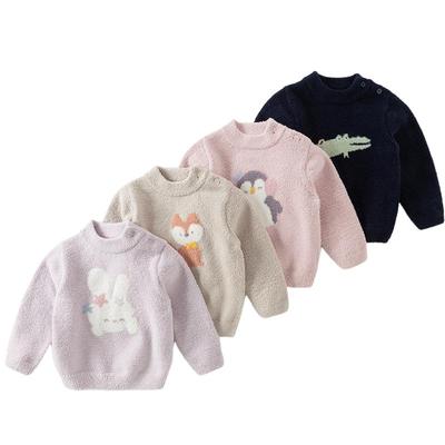 戴维贝拉男童女童半高领毛衣