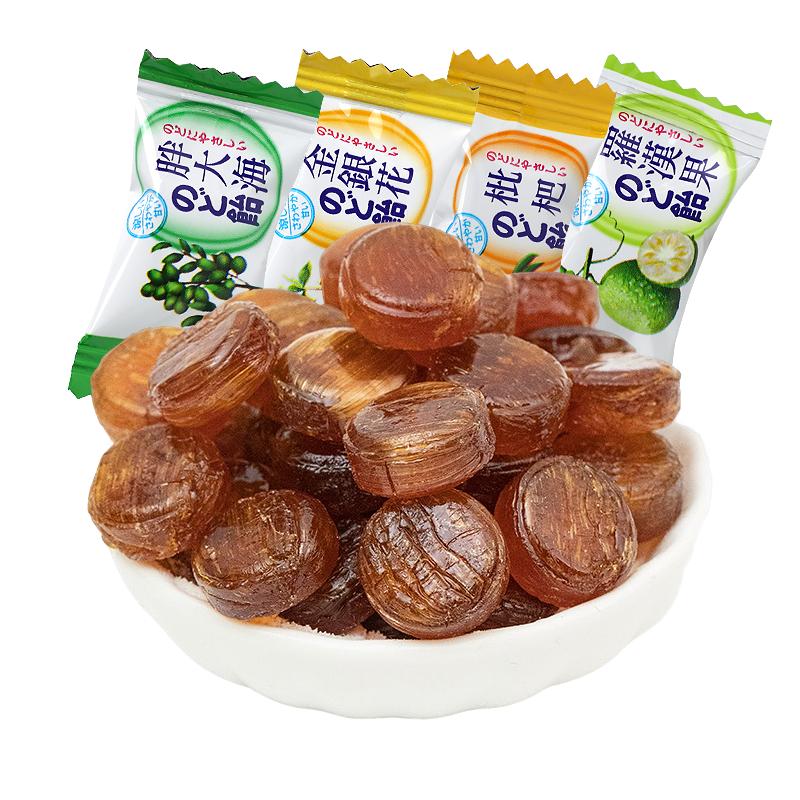 棵力果胖大海罗汉果金银花枇杷清凉薄荷散装润喉糖果含片零食批发