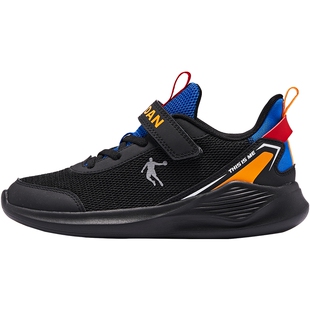 乔丹童鞋男童运动鞋2025秋季新款皮面保暖儿童鞋子轻便男孩跑步鞋