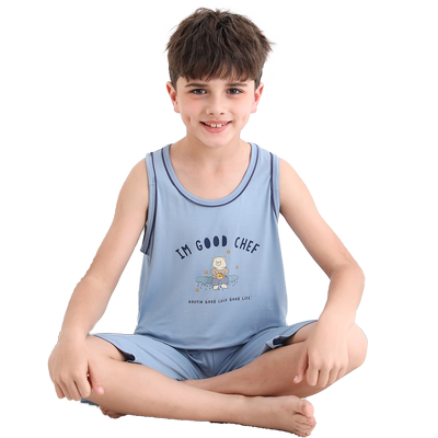 猫人莫代尔背心夏季薄款套装