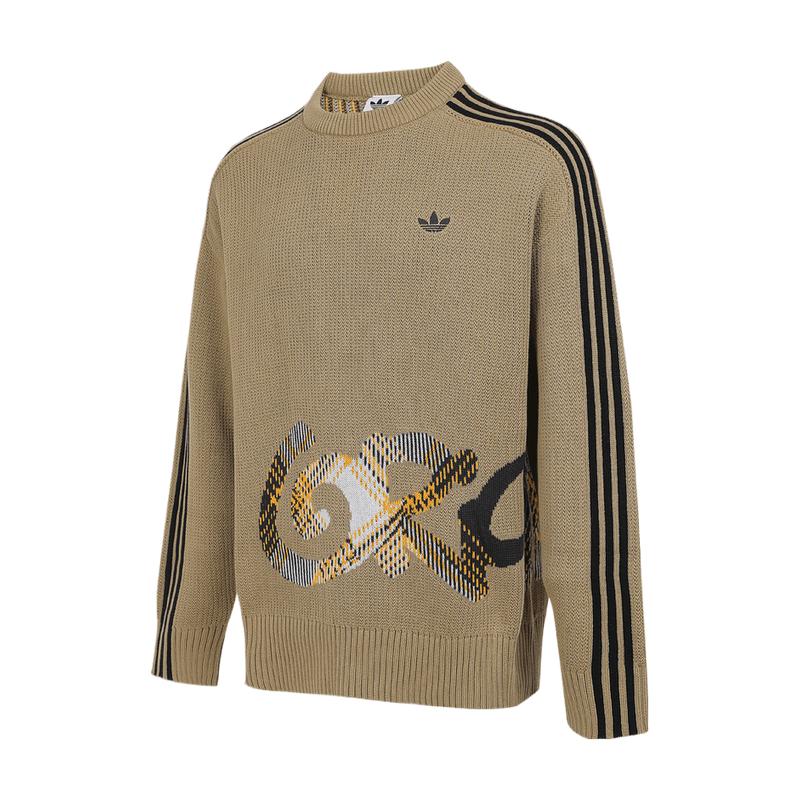 【自营】adidas阿迪三叶草男子PLAIDSWEATER毛衣运动套头衫KC0111