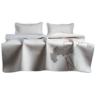 塔山牛皮凉席头层水牛皮纯真皮席子皮凉席天然高端软席三件套加厚