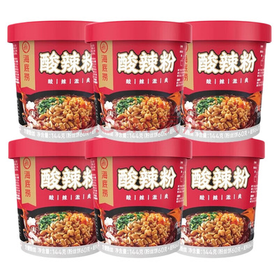 海底捞酸辣粉144g*6桶/12桶粉丝