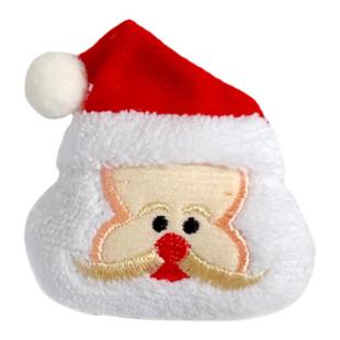 圣诞胸针女可爱圣诞节小礼物毛绒卡通玩偶别针毛衣围巾包包装饰品