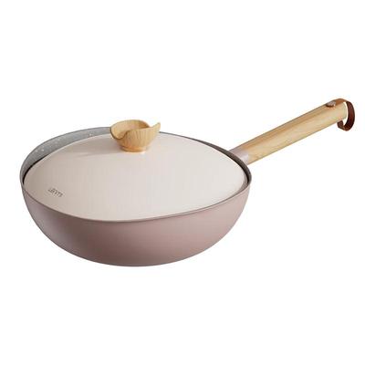 懒米女士轻量有钛炒锅不粘炒菜锅