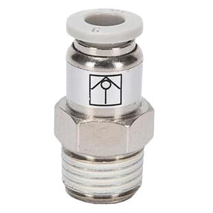 气动气管单向阀止回阀VPC/SPC8-02螺纹直通快速快插接头气体单向