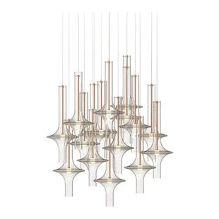 意大利PENTA设计师餐桌吊灯创意吧台橱窗灯服装店艺术玻璃竹节灯