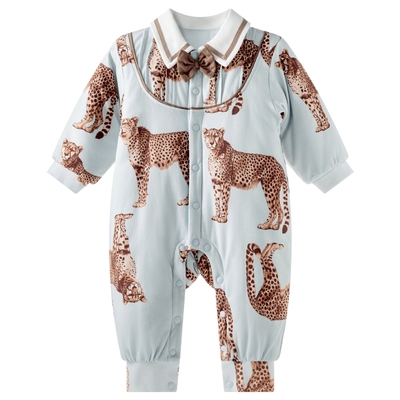 「指定豹富」aqpa爱帕夹棉婴儿连体衣哈衣棉服秋冬保暖宝宝衣服