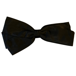 party款超大黑色蝴蝶结发夹头饰 高级感夸张咖色顶夹马尾夹弹簧夹