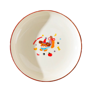 釉下彩深盘陶瓷盘子家用菜盘2026新款卡通餐具套装餐盘碟子组合