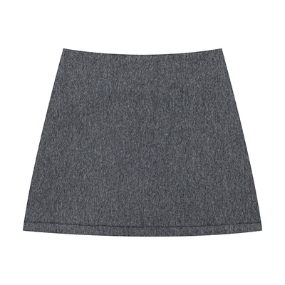 橘子树在哪儿复古灰色毛呢半身裙