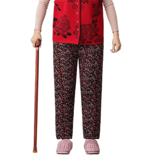 70岁老太太东北花棉裤女冬季加厚农村老式内穿老年人女士保暖冬天