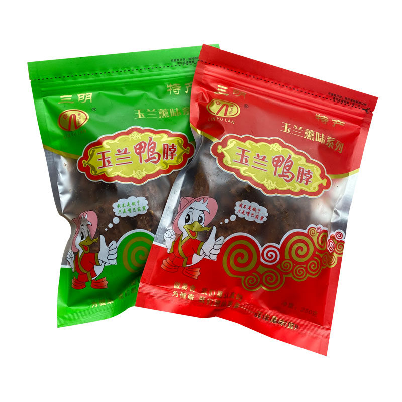 林玉兰三明市场干鸭脖香辣