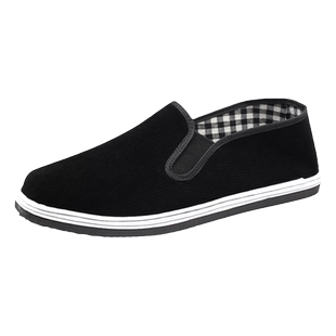 劳保布鞋男老布鞋单轮胎底防扎劳动鞋耐磨黑布鞋男老北京布鞋透气