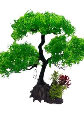 鱼缸内植物花树懒人饰品仿真水草