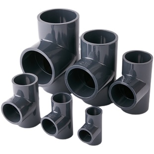 UPVC化工三通PVC给水三通通水三通配件PVC等径三通耐酸碱PN16